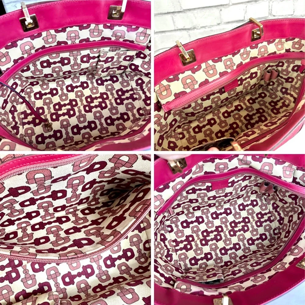 GUCCI pink magenta guccissima leather shoulder bag - Picture 8 of 16